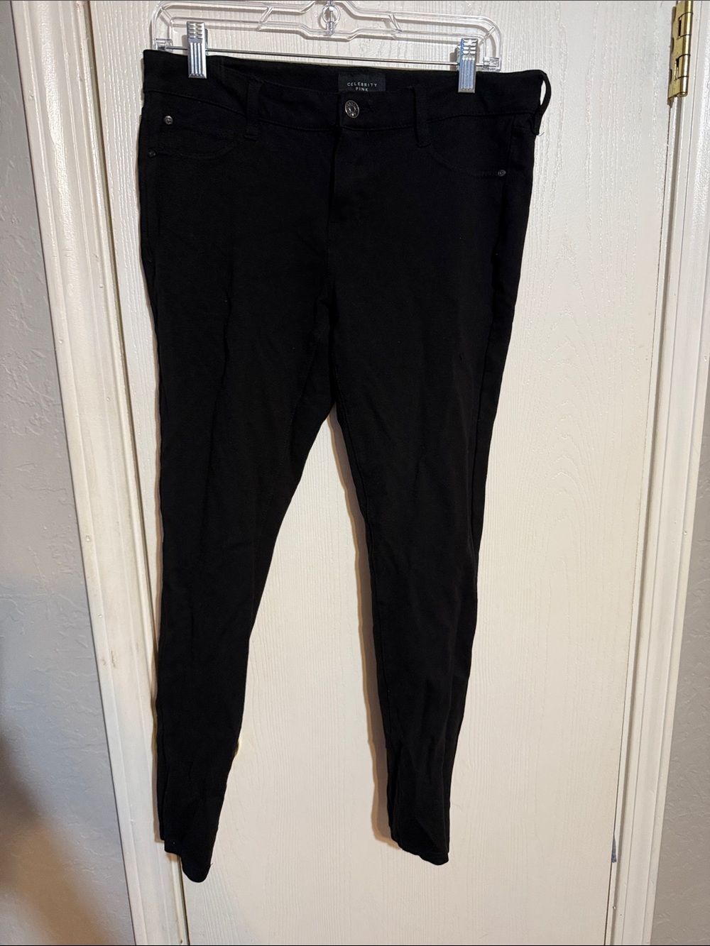 Celebrity Pink Black Skinny Ponte Pants